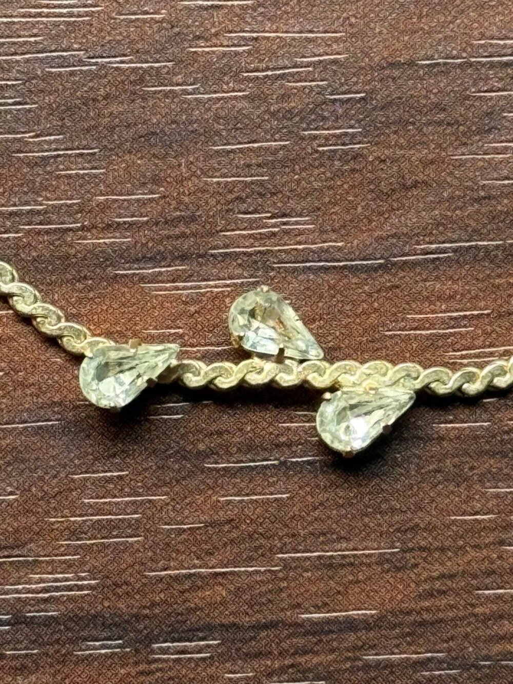 Vintage Sarah Coventry Rhinestone Silver Tone "Sentiment" Bracelet